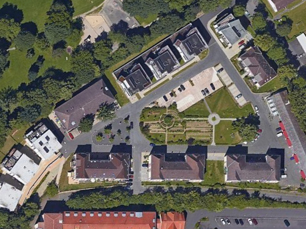 Werkhof Am Park Schönfeld - Kontakt | Luftaufnahme